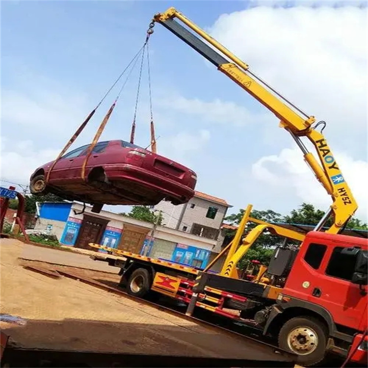 陵城吊车吊汽车的正确方法